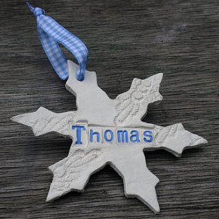 personalised christmas decoration by juliet reeves designs