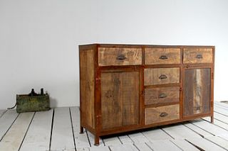 reiner upcycled large sideboard by little tree furniture