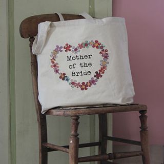 personalised wedding party tote bag by snapdragon