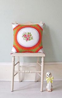 olive cushion by clare nicolson