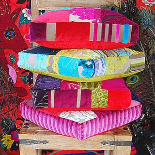 jaipur collection patchwork box cushion by couch gb