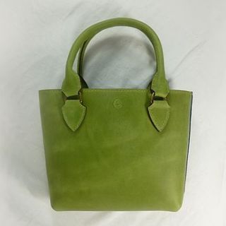 country leather hand stitched tote by lewesian leathers