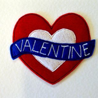 valentine card by sew very english