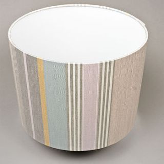 mistley stripe lampshade large by laura fletcher textiles