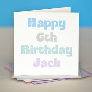 personalised birthday card by belle photo ltd