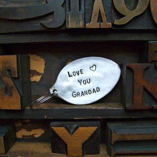 love you grandad/grandpa key ring by home & glory
