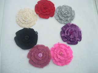 felt flower hair clip by candy bows