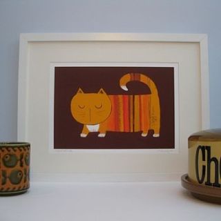 marmalade the ginger cat fine art print by string