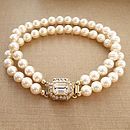 vintage inspired two string pearl bracelet by katherine swaine