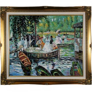 Tori Home Renoir La Grenouillere (The Frog Pond) Hand Painted Oil on