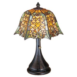 Meyda Tiffany Duffner and Kimberly Shell and Diamond Accent Table Lamp