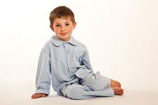 pale blue stripe pyjamas age two and twelve by the pyjama house