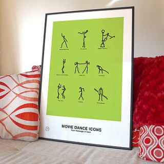 personalised movie dance print by brough and ready