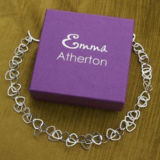 silver facet chain necklace by emma atherton