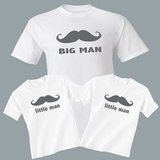 'big man' little men matching t shirt set by precious little plum