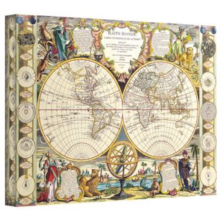 Art Wall Antique Maps Mappe Monde Carte Universelle de la Terre