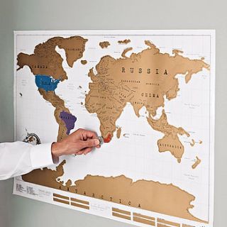 scratch off world map poster by luckies