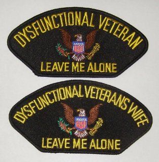 Dysfunctional Veteran His and Hers Patch Set   Black   Veteran Owned Business  Other Products  