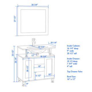 Cambridge Plumbing Topaz 32 Single Bathroom Vanity Set