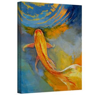 Art Wall Butterfly Koi by Michael Creese Gallery Wrapped on Canvas