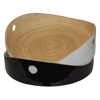 lacquered bamboo tray by coco målé interiors