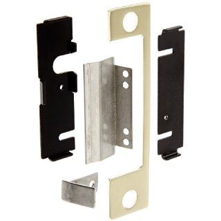 HES Stainless Steel TD Faceplate for HES 1006 Series Electric Strikes for Use with Mortise Lockset with 1" Deadbolt and Center Lined Deadlatch, Bright Brass Finish Industrial Hardware