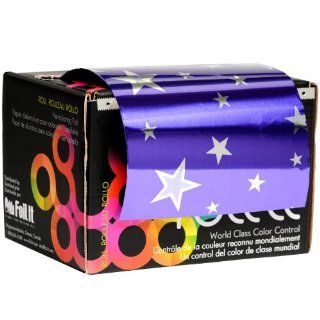 Foil It Paparazzi Purple Stars Large Foil Roll   1600 ft  Beauty Hair Color Caps Foils And Wraps  Beauty