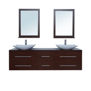 Stufurhome 72 Calliope Double Sink Vanity Set