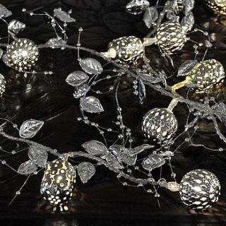 silver eastern leaf fairy lights by primrose & plum