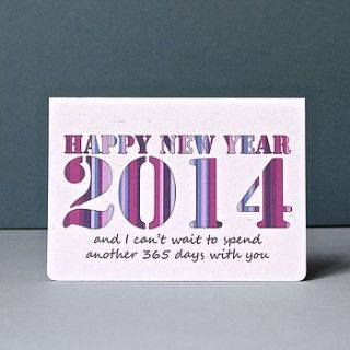 'spending it with you' new year card by ruby wren designs