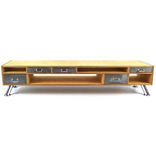 vintage style tv console table by something or other