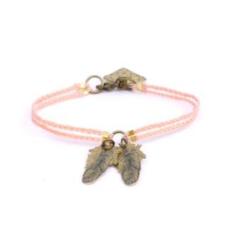 nature girl brass feathers bracelet by the aviary