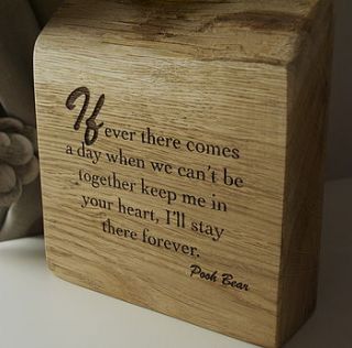 'if ever there comes a day' pooh bear by bespoak