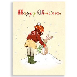 wrap up warm christmas card by belle & boo