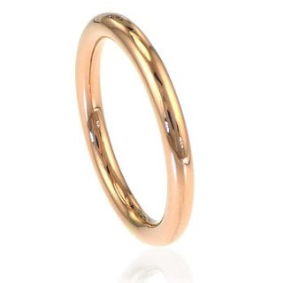halo profile 18ct rose gold wedding ring by lilia nash jewellery