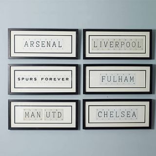 vintage football club frames by vintage playing cards