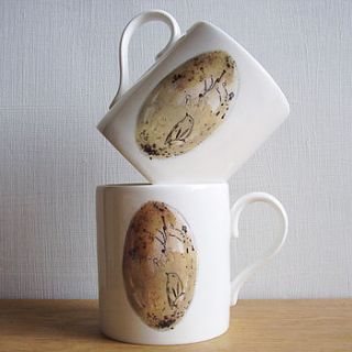 bone china egg mug by littlebirdydesigns