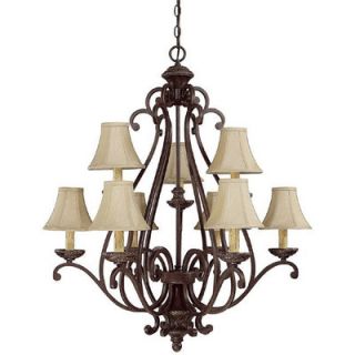 Capital Lighting Chatham 9 Light Chandelier with Shade