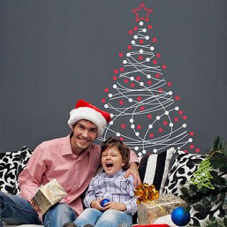 christmas tree wall sticker by sirface graphics