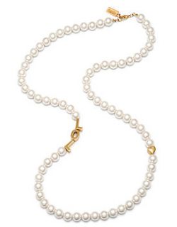 'lol' pearl necklace by anna lou of london