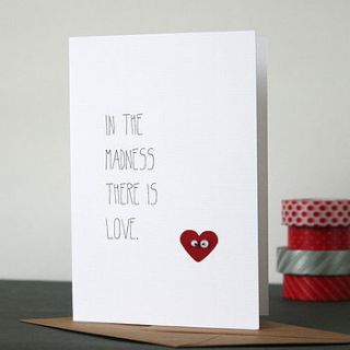in the madness valentine's day card by heidi nicole