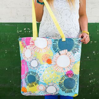 layered shapes canvas shopper bag by rachael taylor