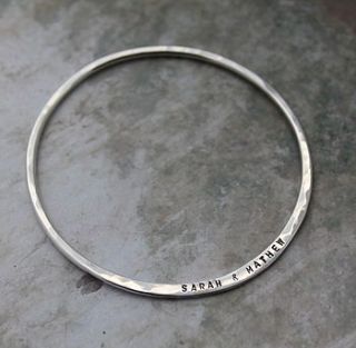 personalised verse bangle by posh totty designs boutique