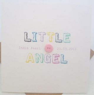 congratulations card little angel by gorgeous creations