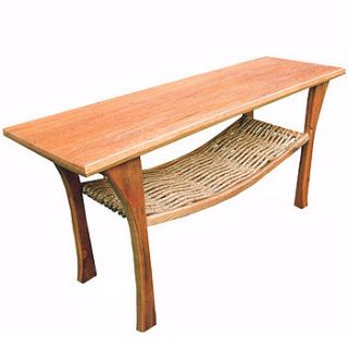 hand crafted oak & rope coffee table by under the oak tree