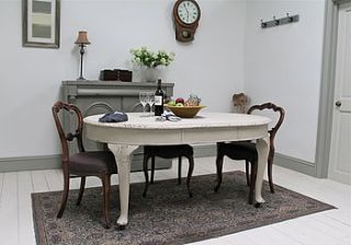 distressed mahogany extending dining table by distressed but not forsaken