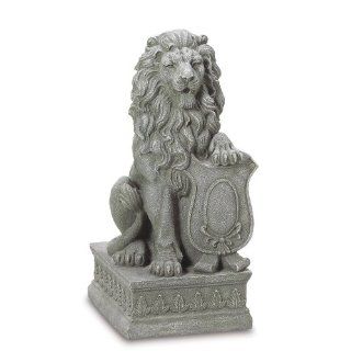 Gifts & Decor Lion Guardian Crested Shield Home Garden Decor Statue   Outdoor Statues