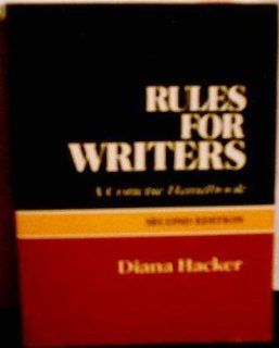Rules for Writers A Concise Handbook (9780312003579) Diana Hacker Books