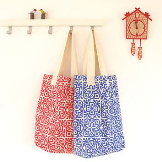 organic cotton moroccan style tote by helen rawlinson
