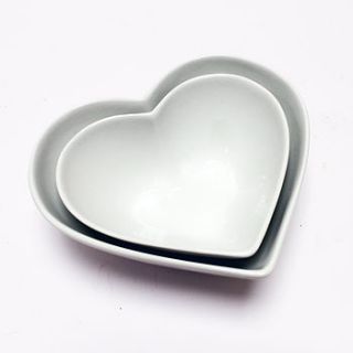 heart shaped bowls set of two by lindsay interiors